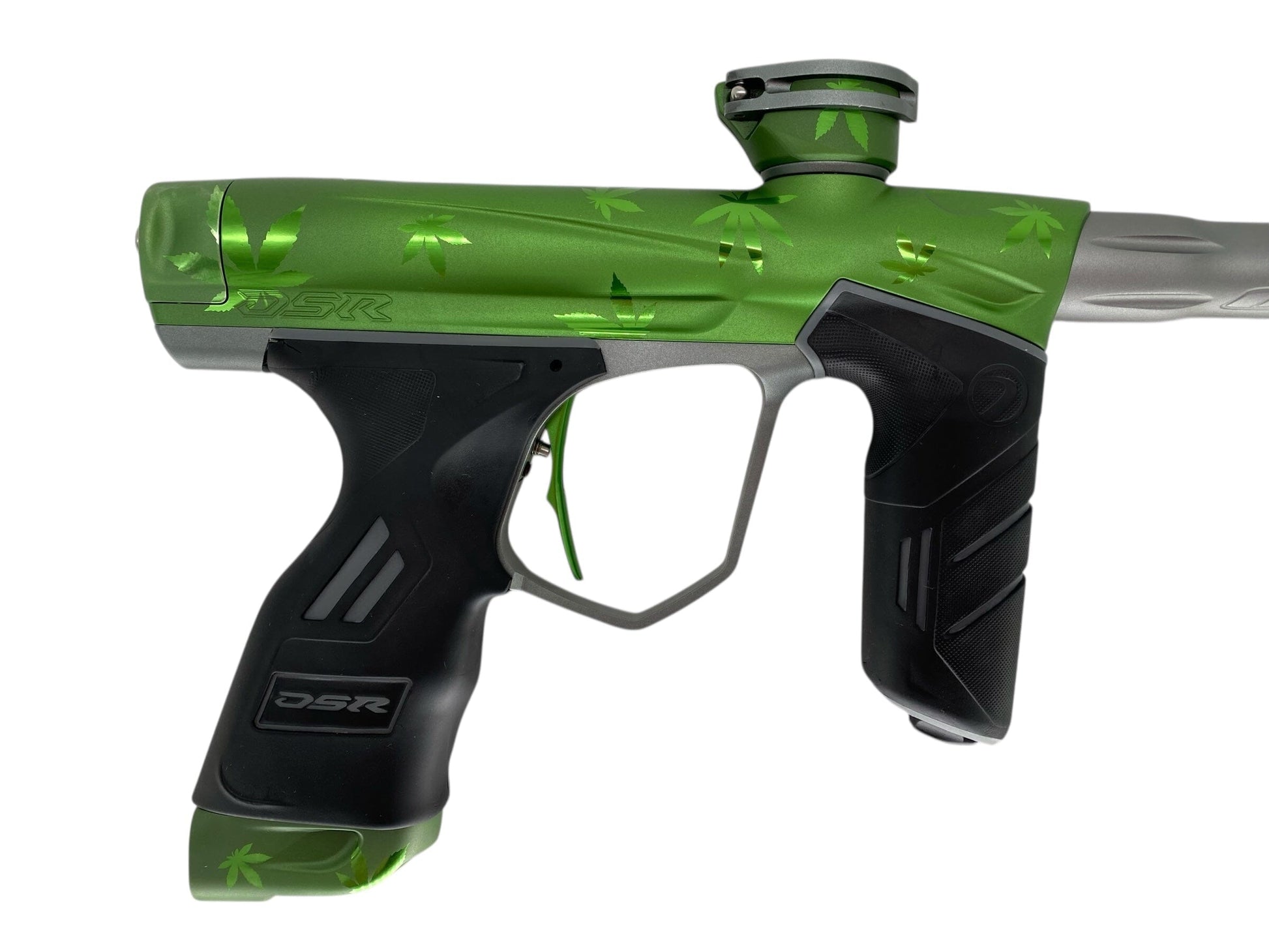Used USED Dye DSR Paintball Gun Green Weed Paintball Gun from Matrix Paintball Buy/Sell/Trade Paintball Markers, New Paintball Guns, Paintball Hoppers, Paintball Masks, and Hormesis Headbands