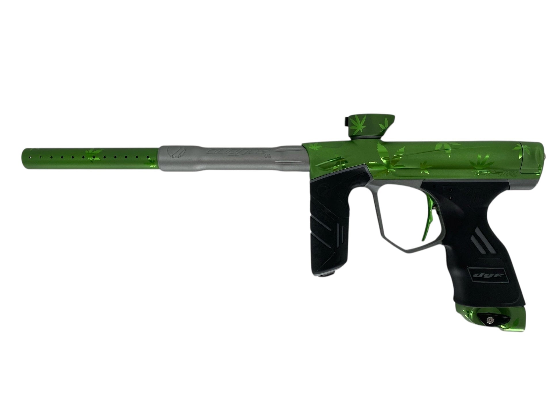 Used USED Dye DSR Paintball Gun Green Weed Paintball Gun from Matrix Paintball Buy/Sell/Trade Paintball Markers, New Paintball Guns, Paintball Hoppers, Paintball Masks, and Hormesis Headbands