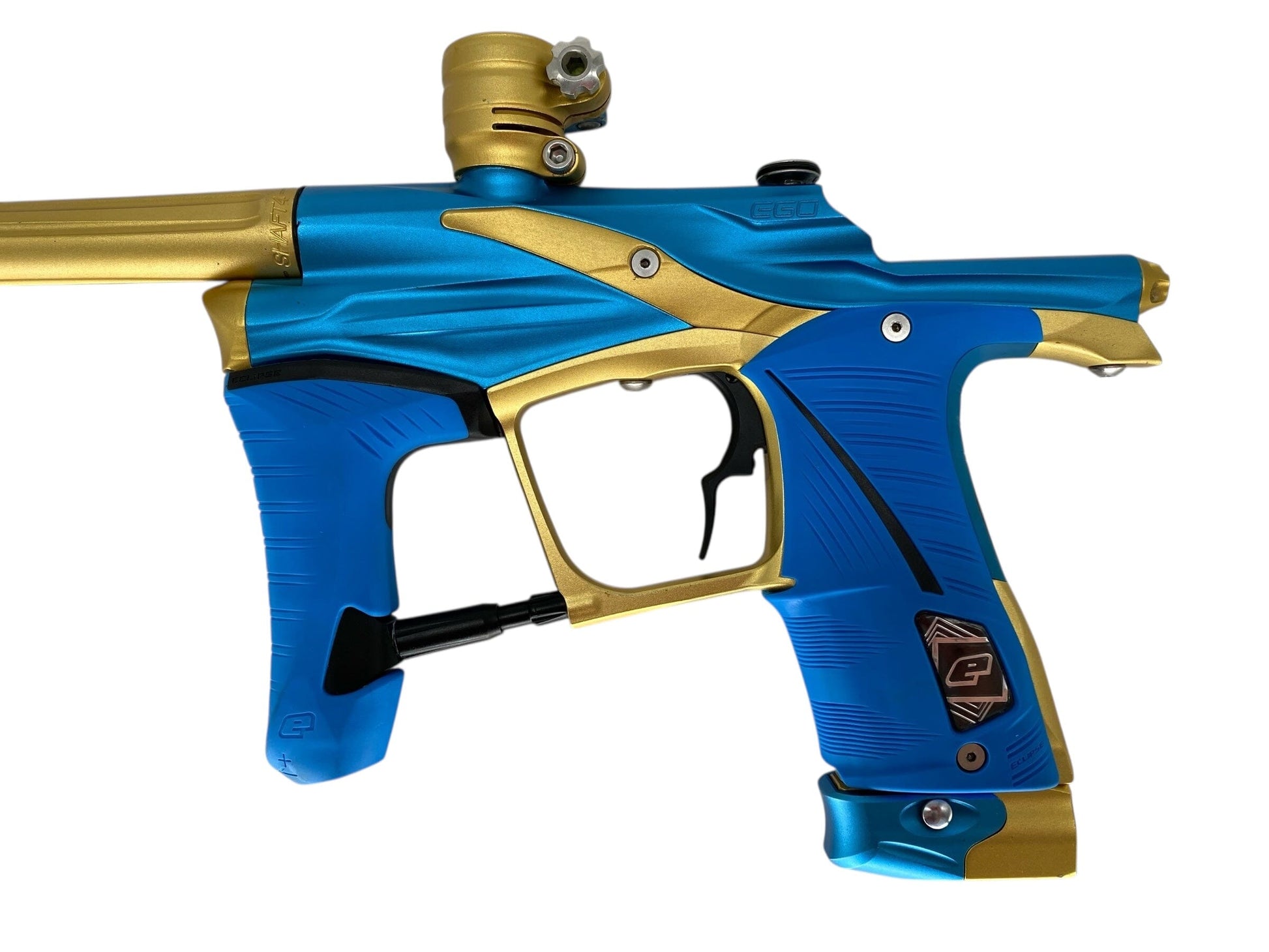 Used USED Planet Eclipse Lv1 Paintball Gun Blue/Gold Paintball Gun from Matrix Paintball Buy/Sell/Trade Paintball Markers, New Paintball Guns, Paintball Hoppers, Paintball Masks, and Hormesis Headbands