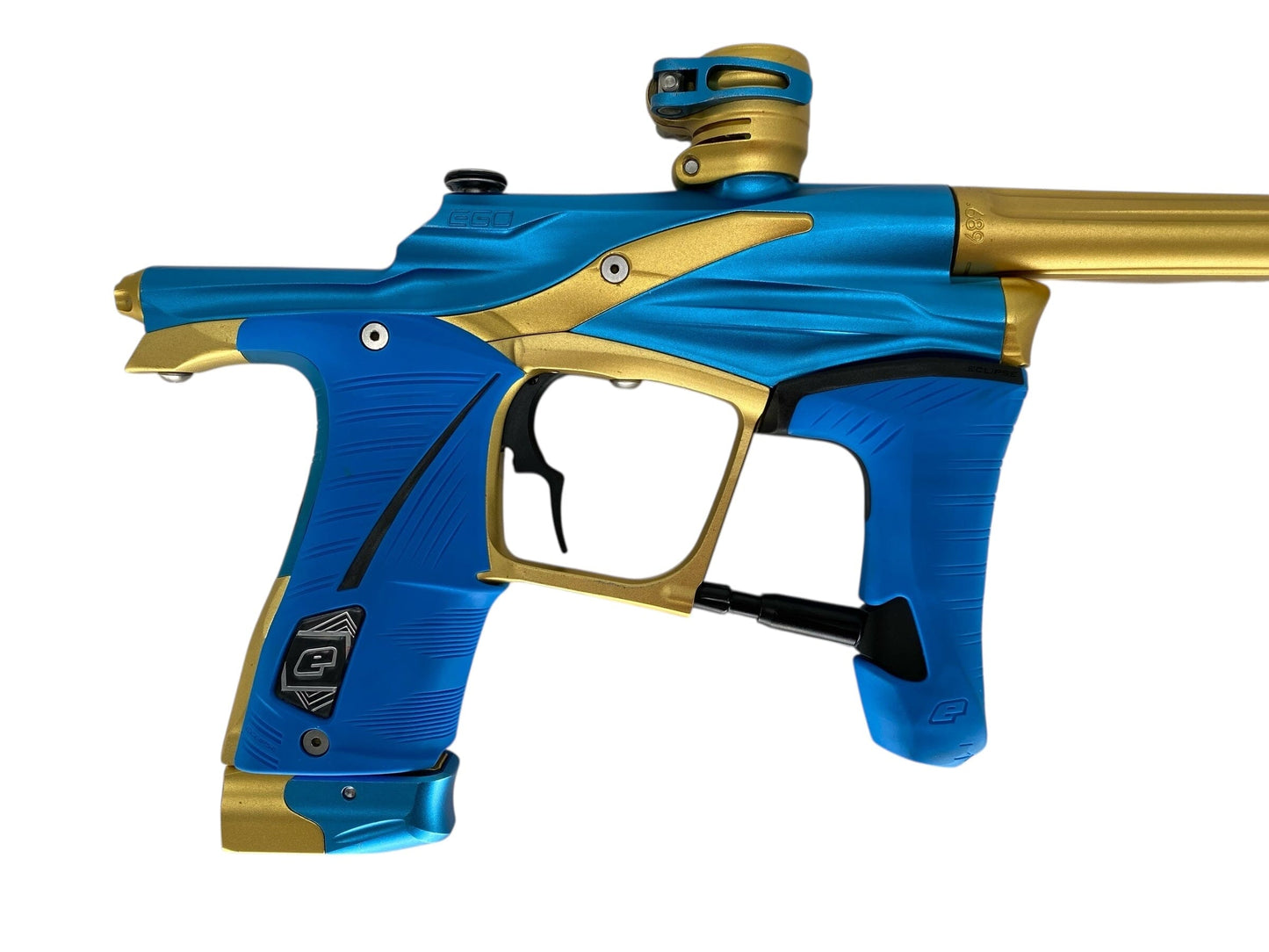 Used USED Planet Eclipse Lv1 Paintball Gun Blue/Gold Paintball Gun from Matrix Paintball Buy/Sell/Trade Paintball Markers, New Paintball Guns, Paintball Hoppers, Paintball Masks, and Hormesis Headbands
