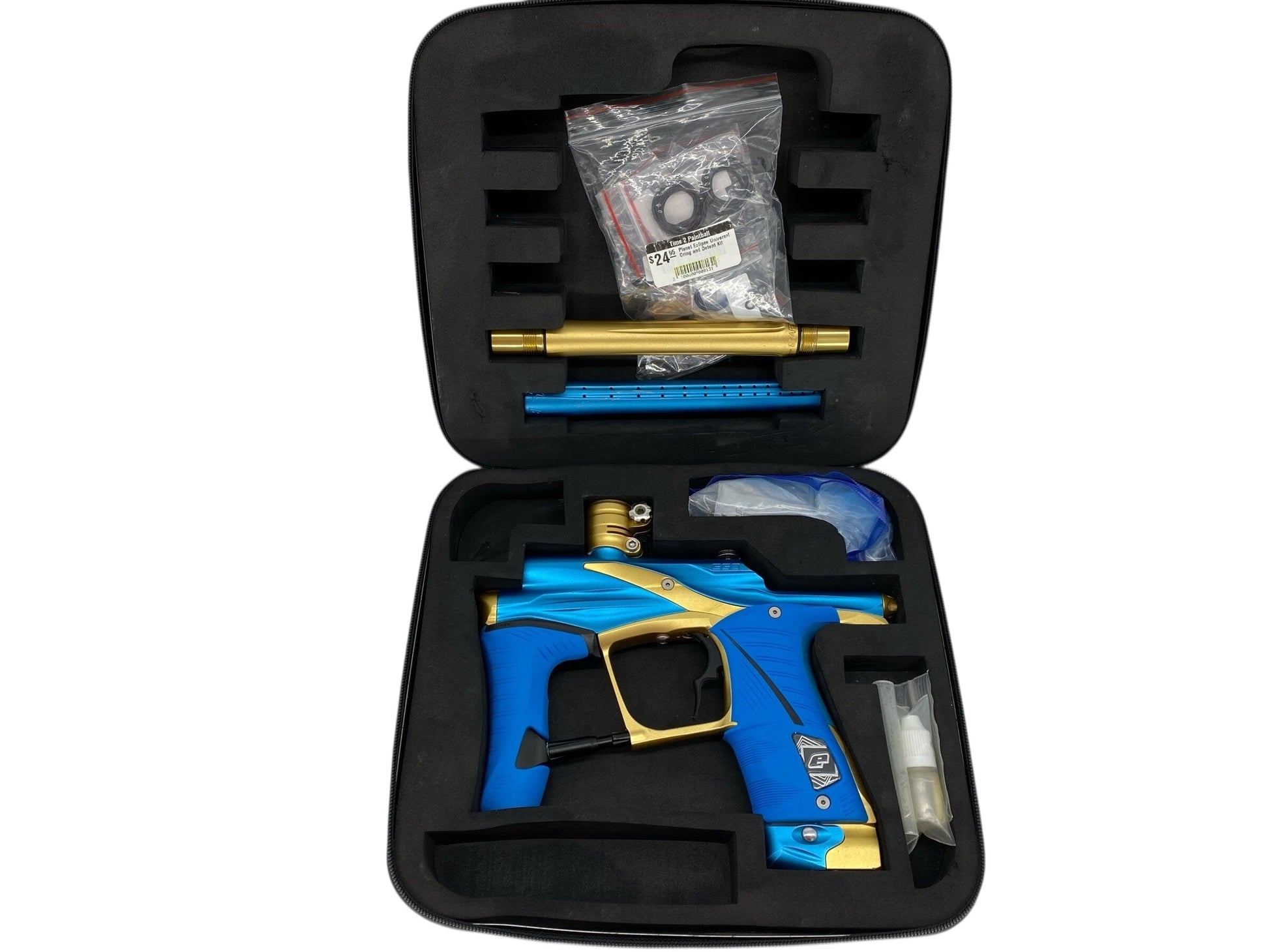 Used USED Planet Eclipse Lv1 Paintball Gun Blue/Gold Paintball Gun from Matrix Paintball Buy/Sell/Trade Paintball Markers, New Paintball Guns, Paintball Hoppers, Paintball Masks, and Hormesis Headbands