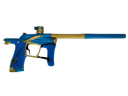 Used USED Planet Eclipse Lv1 Paintball Gun Blue/Gold Paintball Gun from Matrix Paintball Buy/Sell/Trade Paintball Markers, New Paintball Guns, Paintball Hoppers, Paintball Masks, and Hormesis Headbands