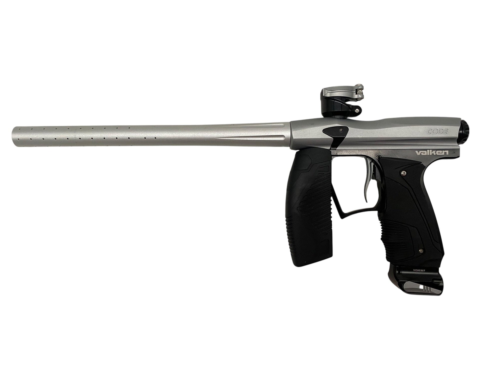 Used Valken Code Silver Paintball Gun Paintball Gun from CPXBrosPaintball Buy/Sell/Trade Paintball Markers, New Paintball Guns, Paintball Hoppers, Paintball Masks, and Hormesis Headbands