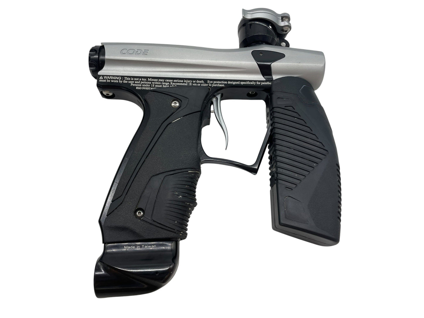 Used Valken Code Silver/Black Paintball Gun Paintball Gun from CPXBrosPaintball Buy/Sell/Trade Paintball Markers, New Paintball Guns, Paintball Hoppers, Paintball Masks, and Hormesis Headbands