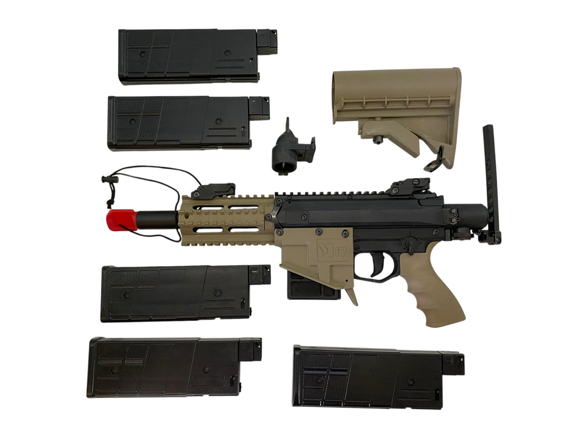 Used Valken M17 Magfed Black/Tan Paintball Gun Paintball Gun from CPXBrosPaintball Buy/Sell/Trade Paintball Markers, New Paintball Guns, Paintball Hoppers, Paintball Masks, and Hormesis Headbands