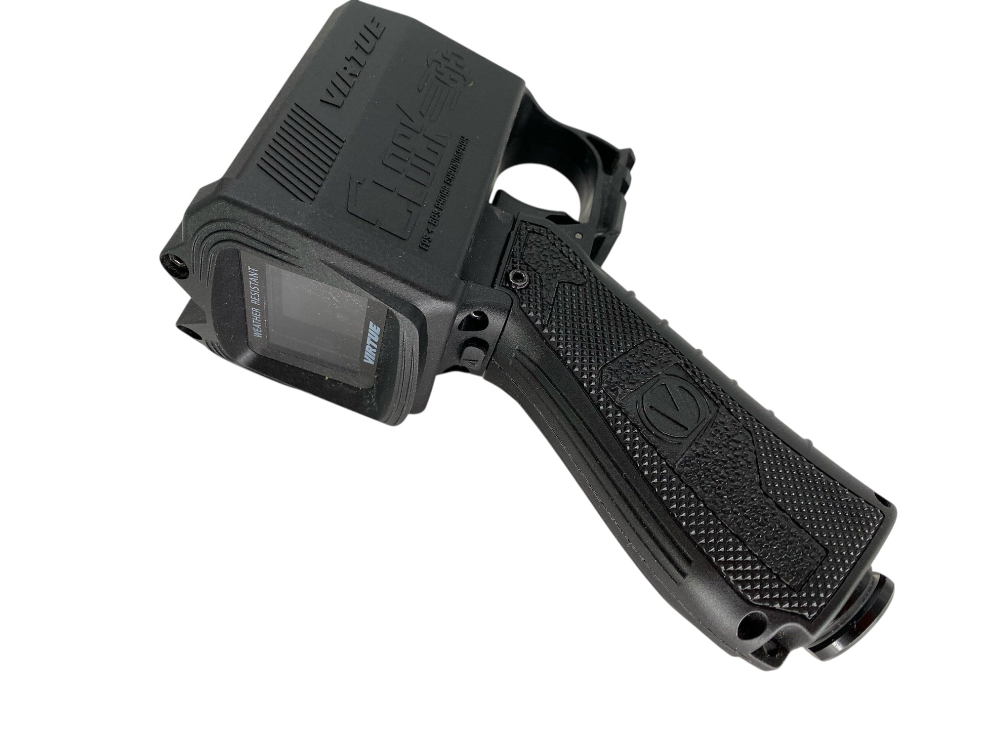 Used Virtue Clock 66 - FPS & BPS Chronograph Paintball Gun from CPXBrosPaintball Buy/Sell/Trade Paintball Markers, New Paintball Guns, Paintball Hoppers, Paintball Masks, and Hormesis Headbands