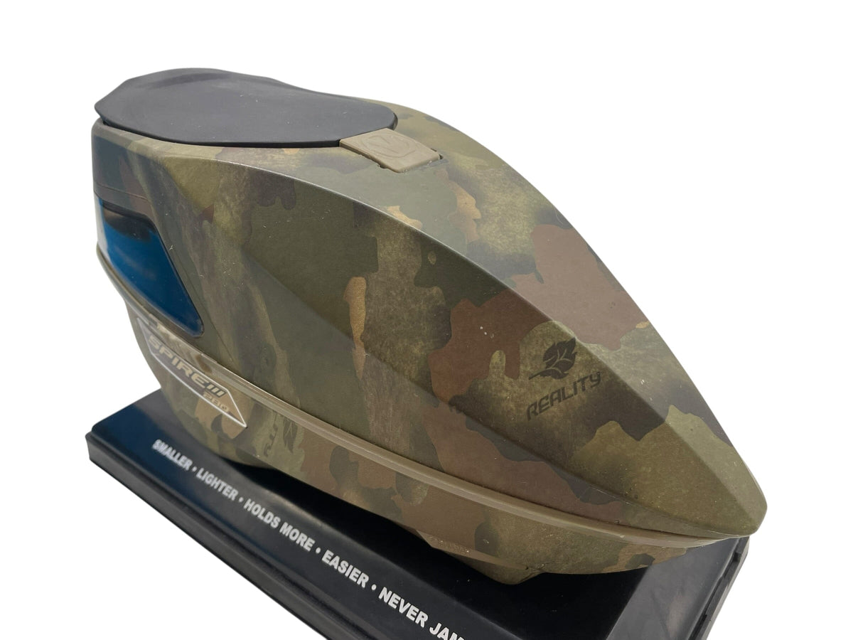 Used Virtue Spire 3 Paintball Hopper Loader Camo Big shell Paintball Gun from CPXBrosPaintball Buy/Sell/Trade Paintball Markers, New Paintball Guns, Paintball Hoppers, Paintball Masks, and Hormesis Headbands
