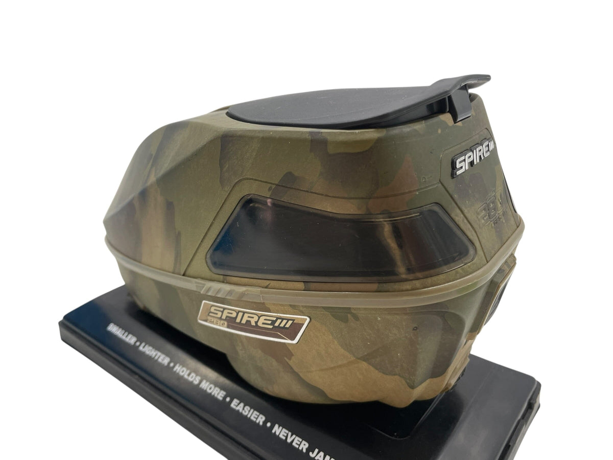 Used Virtue Spire 3 Paintball Hopper Loader Camo Big shell Paintball Gun from CPXBrosPaintball Buy/Sell/Trade Paintball Markers, New Paintball Guns, Paintball Hoppers, Paintball Masks, and Hormesis Headbands