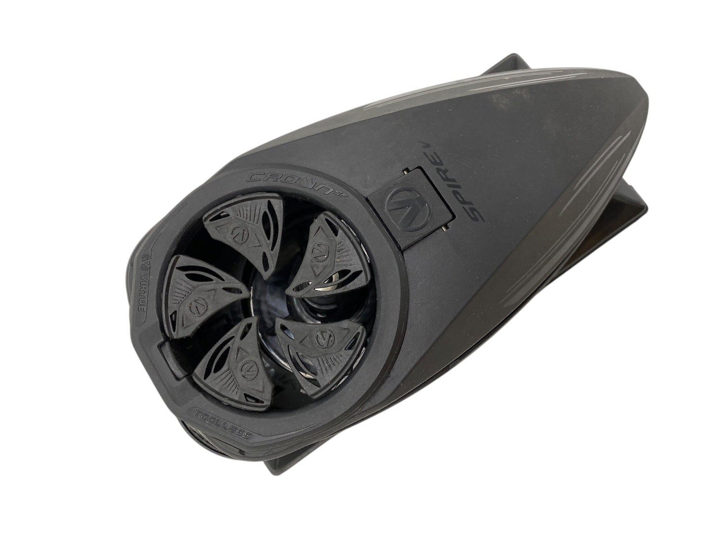 Used Virtue Spire 5 Black Paintball Hopper Loader Paintball Gun from CPXBrosPaintball Buy/Sell/Trade Paintball Markers, New Paintball Guns, Paintball Hoppers, Paintball Masks, and Hormesis Headbands