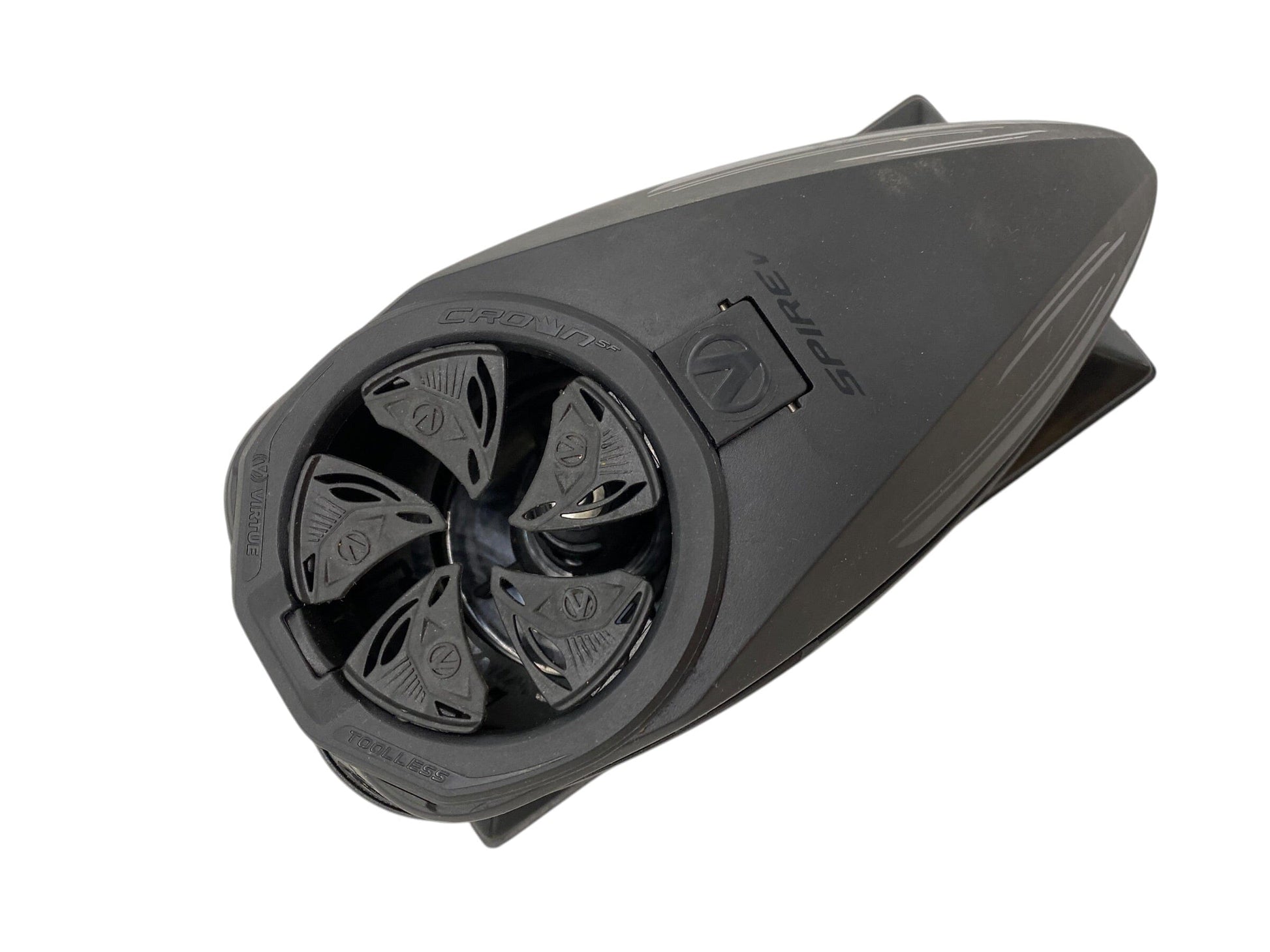 Used Virtue Spire 5 Black Paintball Hopper Loader Paintball Gun from CPXBrosPaintball Buy/Sell/Trade Paintball Markers, New Paintball Guns, Paintball Hoppers, Paintball Masks, and Hormesis Headbands