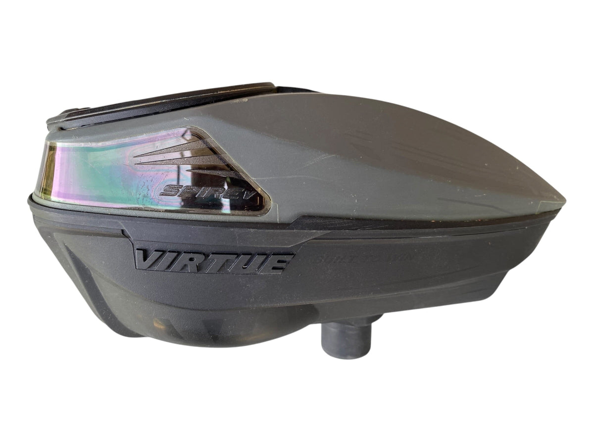 Used Virtue Spire 5 Black/Grey Paintball Hopper Loader Paintball Gun from CPXBrosPaintball Buy/Sell/Trade Paintball Markers, New Paintball Guns, Paintball Hoppers, Paintball Masks, and Hormesis Headbands
