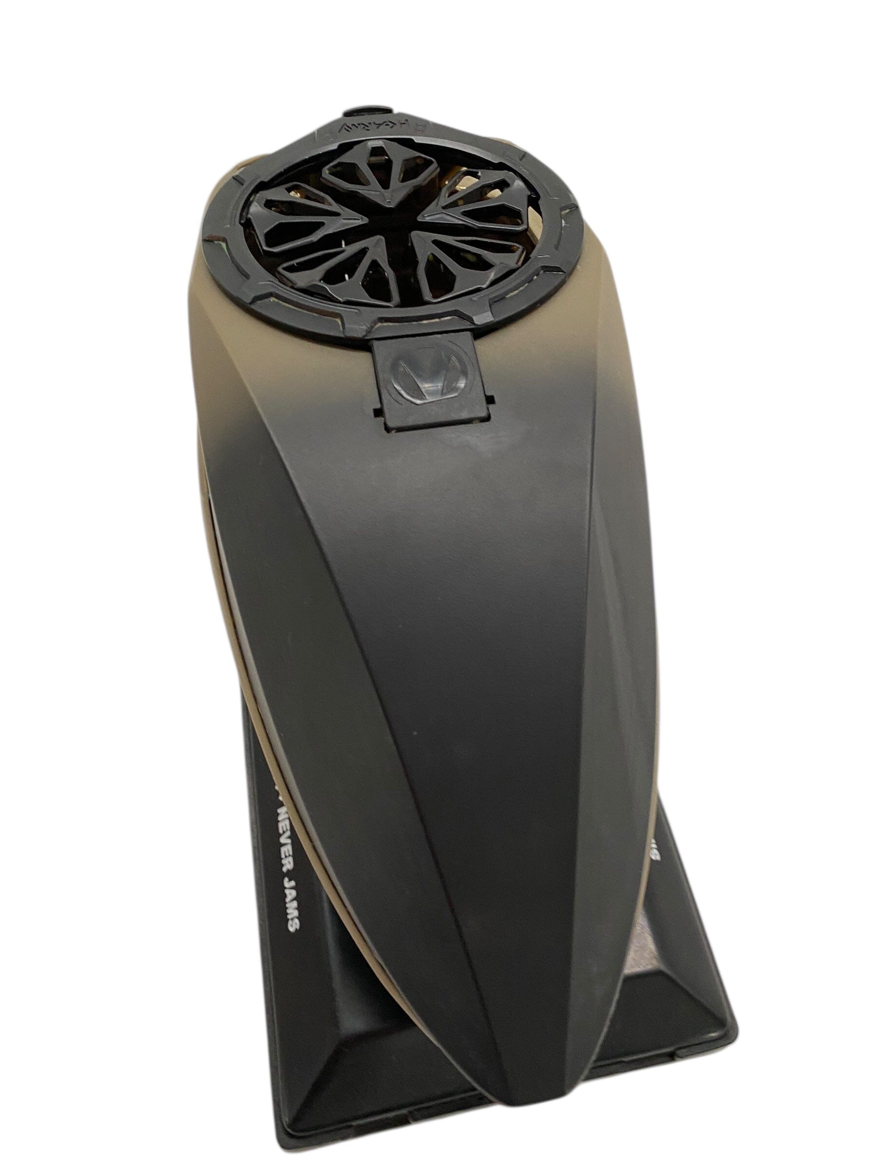 Used Virtue Spire 5 Paintball Hopper Loader Black/Tan Fade With Hk EVO Speed Feed Paintball Gun from CPXBrosPaintball Buy/Sell/Trade Paintball Markers, New Paintball Guns, Paintball Hoppers, Paintball Masks, and Hormesis Headbands