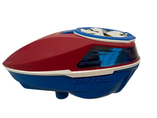 Used Virtue Spire 5 Patriot Paintball Hopper Loader Paintball Gun from CPXBrosPaintball Buy/Sell/Trade Paintball Markers, New Paintball Guns, Paintball Hoppers, Paintball Masks, and Hormesis Headbands