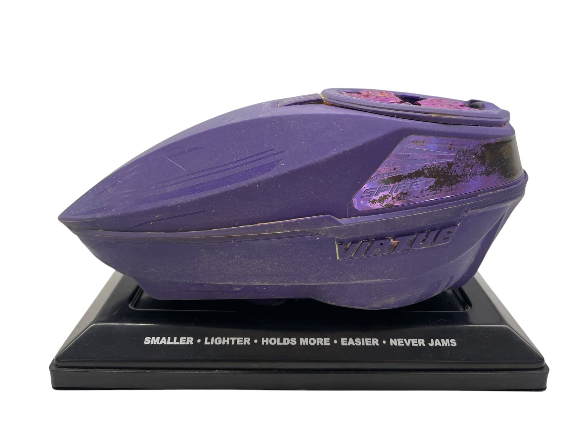 Used Virtue Spire 5 Purple Paintball Hopper Loader Paintball Gun from CPXBrosPaintball Buy/Sell/Trade Paintball Markers, New Paintball Guns, Paintball Hoppers, Paintball Masks, and Hormesis Headbands