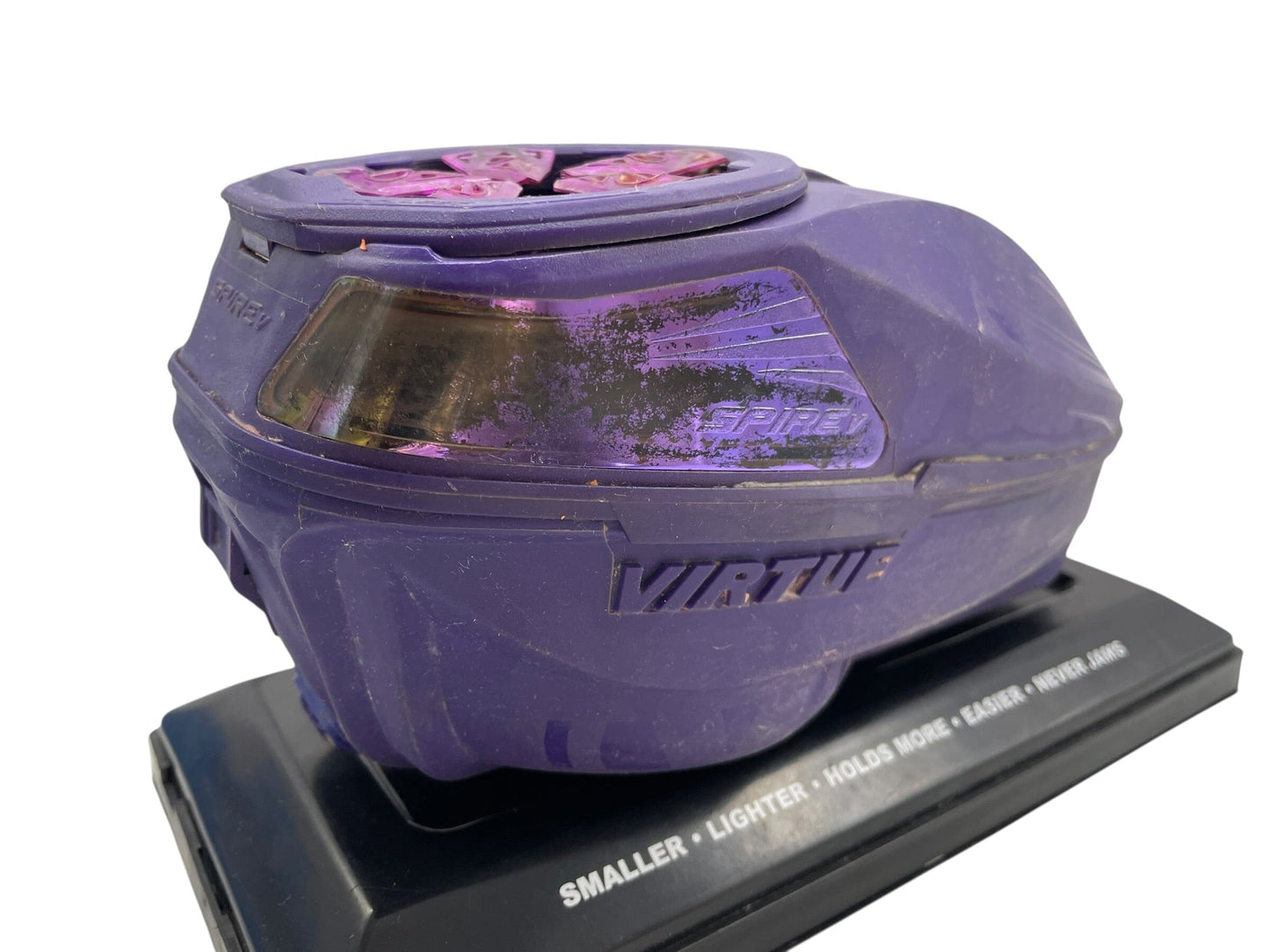Used Virtue Spire 5 Purple Paintball Hopper Loader Paintball Gun from CPXBrosPaintball Buy/Sell/Trade Paintball Markers, New Paintball Guns, Paintball Hoppers, Paintball Masks, and Hormesis Headbands