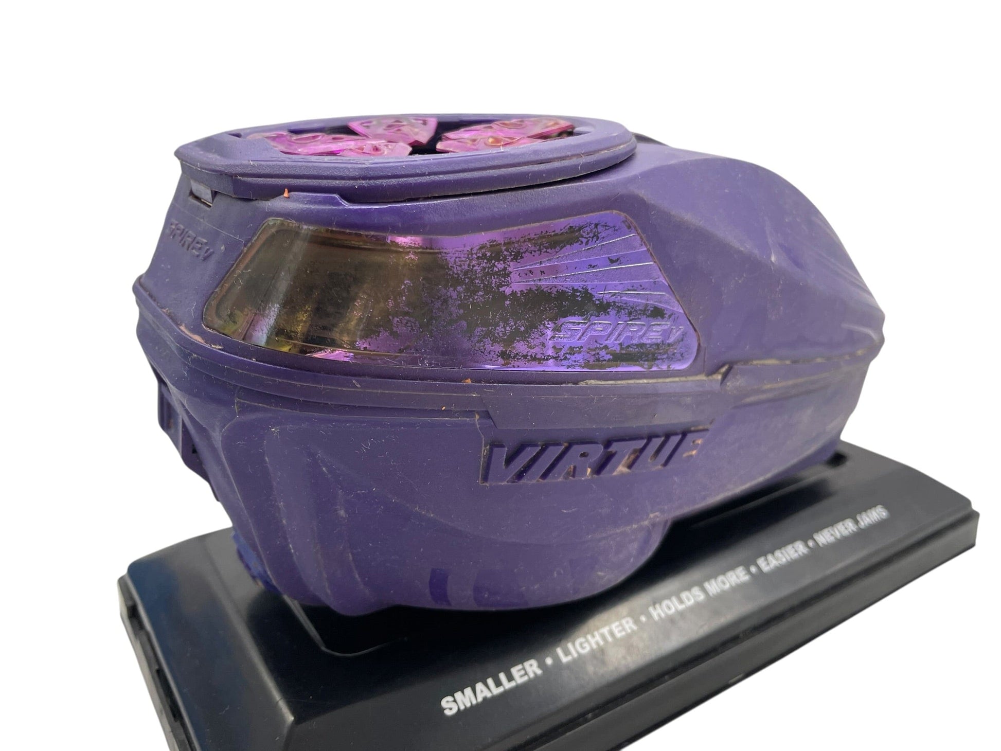 Used Virtue Spire 5 Purple Paintball Hopper Loader Paintball Gun from CPXBrosPaintball Buy/Sell/Trade Paintball Markers, New Paintball Guns, Paintball Hoppers, Paintball Masks, and Hormesis Headbands