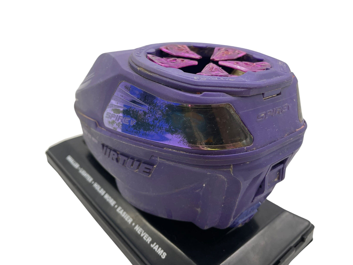 Used Virtue Spire 5 Purple Paintball Hopper Loader Paintball Gun from CPXBrosPaintball Buy/Sell/Trade Paintball Markers, New Paintball Guns, Paintball Hoppers, Paintball Masks, and Hormesis Headbands