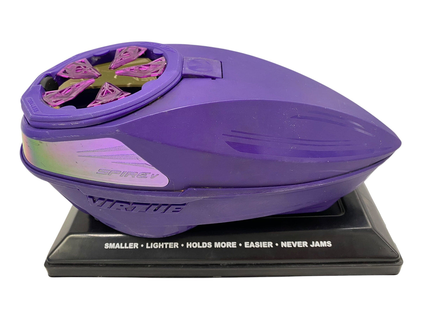 Used Virtue Spire 5 Purple Paintball Hopper Loader Paintball Gun from CPXBrosPaintball Buy/Sell/Trade Paintball Markers, New Paintball Guns, Paintball Hoppers, Paintball Masks, and Hormesis Headbands