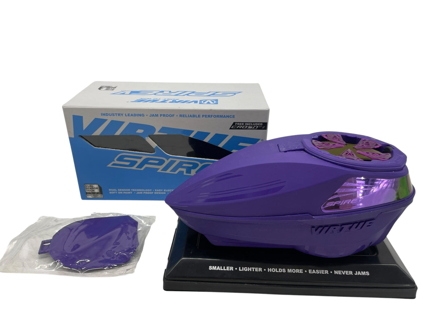 Used Virtue Spire V / 5 Loader - Purple Amethyst Paintball Gun from CPXBrosPaintball Buy/Sell/Trade Paintball Markers, New Paintball Guns, Paintball Hoppers, Paintball Masks, and Hormesis Headbands