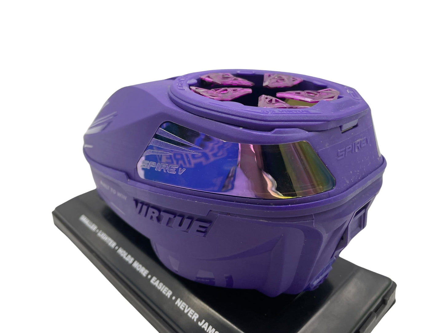 Used Virtue Spire V / 5 Loader - Purple Amethyst Paintball Gun from CPXBrosPaintball Buy/Sell/Trade Paintball Markers, New Paintball Guns, Paintball Hoppers, Paintball Masks, and Hormesis Headbands