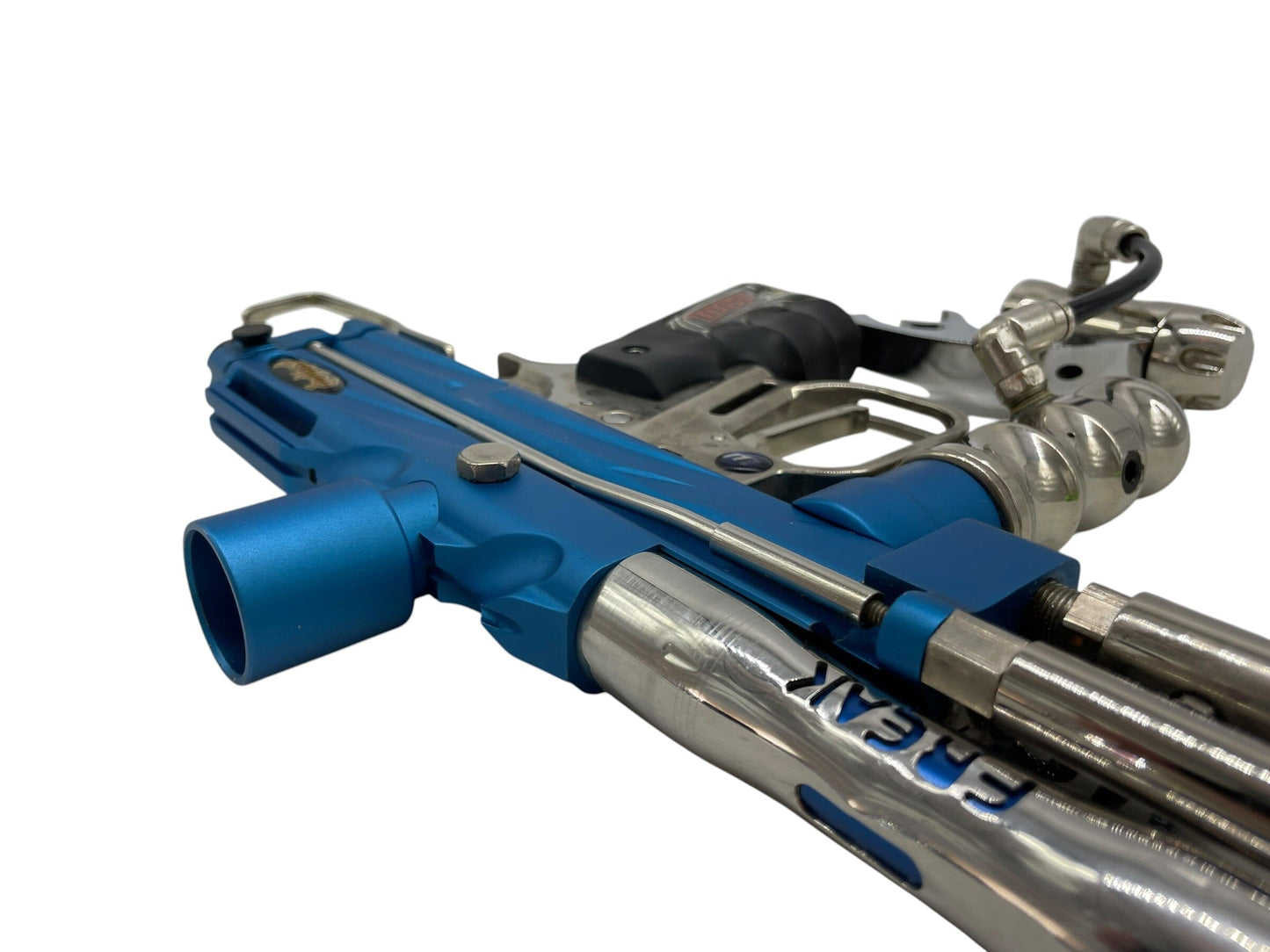 Used WGP OUTKAST AUTOCOCKER BLUE/SILVER PAINTBALL GUN Paintball Gun from CPXBrosPaintball Buy/Sell/Trade Paintball Markers, New Paintball Guns, Paintball Hoppers, Paintball Masks, and Hormesis Headbands