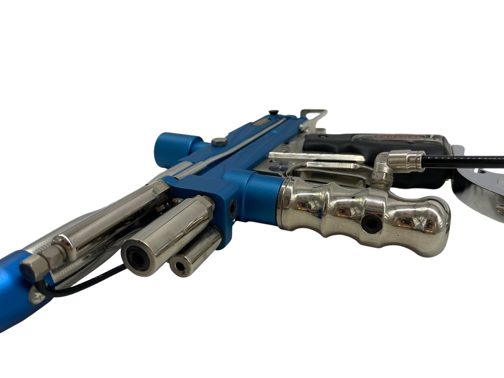 Used WGP OUTKAST AUTOCOCKER BLUE/SILVER PAINTBALL GUN Paintball Gun from CPXBrosPaintball Buy/Sell/Trade Paintball Markers, New Paintball Guns, Paintball Hoppers, Paintball Masks, and Hormesis Headbands