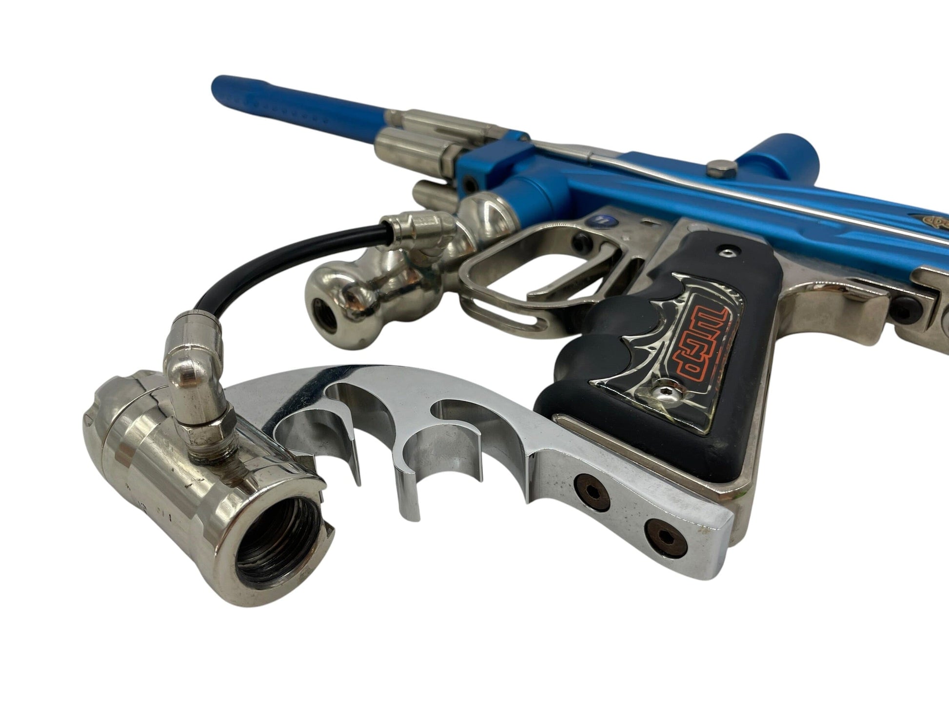 Used WGP OUTKAST AUTOCOCKER BLUE/SILVER PAINTBALL GUN Paintball Gun from CPXBrosPaintball Buy/Sell/Trade Paintball Markers, New Paintball Guns, Paintball Hoppers, Paintball Masks, and Hormesis Headbands