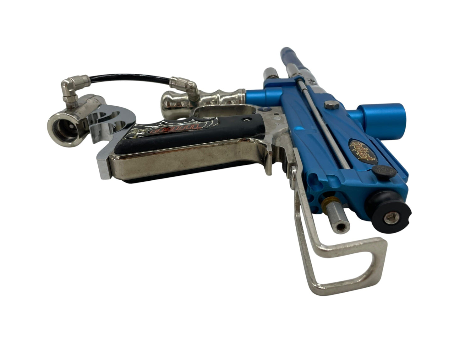 Used WGP OUTKAST AUTOCOCKER BLUE/SILVER PAINTBALL GUN Paintball Gun from CPXBrosPaintball Buy/Sell/Trade Paintball Markers, New Paintball Guns, Paintball Hoppers, Paintball Masks, and Hormesis Headbands