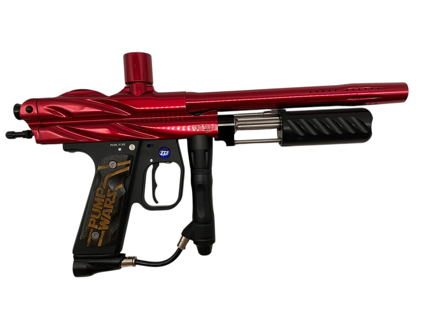 Used WGP Prostock Pump Red Paintball Gun Paintball Gun from CPXBrosPaintball Buy/Sell/Trade Paintball Markers, New Paintball Guns, Paintball Hoppers, Paintball Masks, and Hormesis Headbands