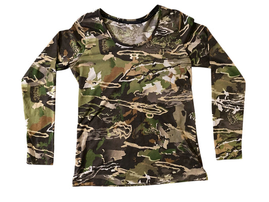 Used Womens UNDER ARMOR CAMO Shirt - size MEDIUM/LARGE Paintball Gun from CPXBrosPaintball Buy/Sell/Trade Paintball Markers, New Paintball Guns, Paintball Hoppers, Paintball Masks, and Hormesis Headbands