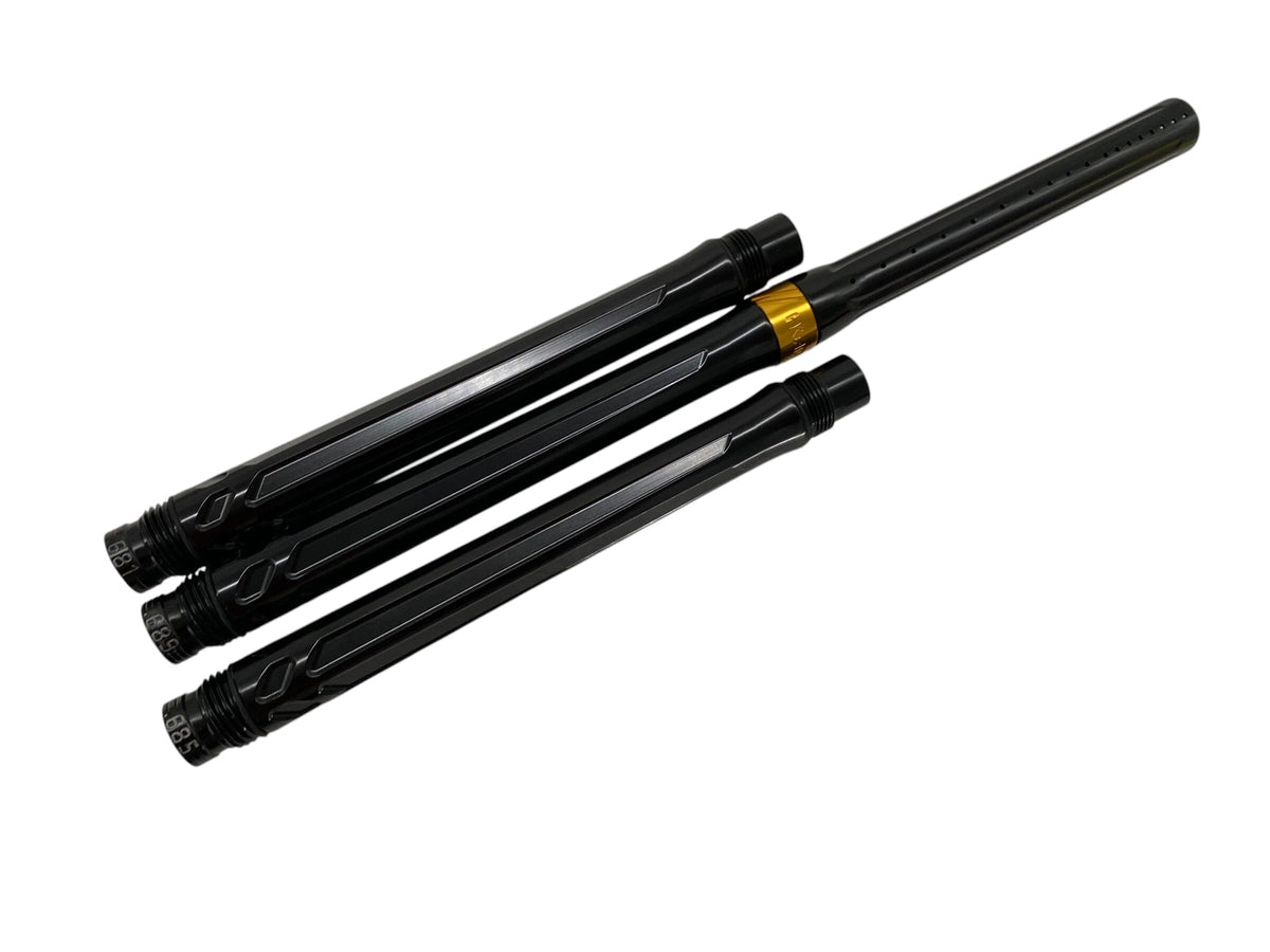 Used XV BARREL KIT - POLISHED BLACK - LUXE THREADS Paintball Gun from CPXBrosPaintball Buy/Sell/Trade Paintball Markers, New Paintball Guns, Paintball Hoppers, Paintball Masks, and Hormesis Headbands