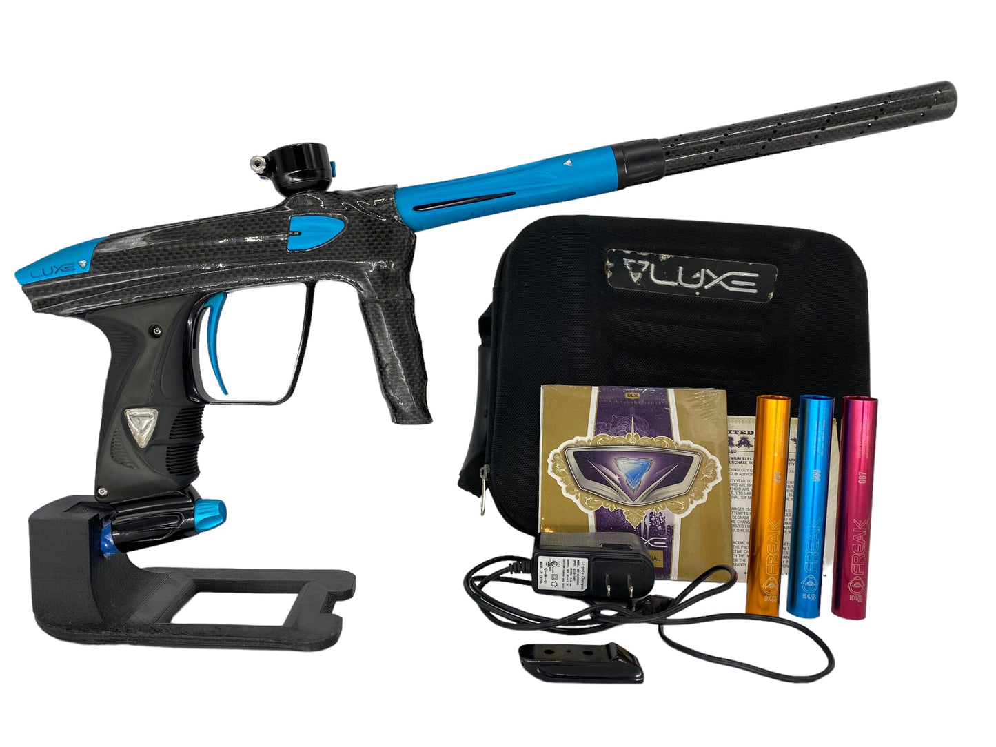 Used Dlx Luxe Oled Carbon Fiber Paintball Gun from CPXBrosPaintball Buy/Sell/Trade Paintball Markers, Paintball Hoppers, Paintball Masks, and Hormesis Headbands