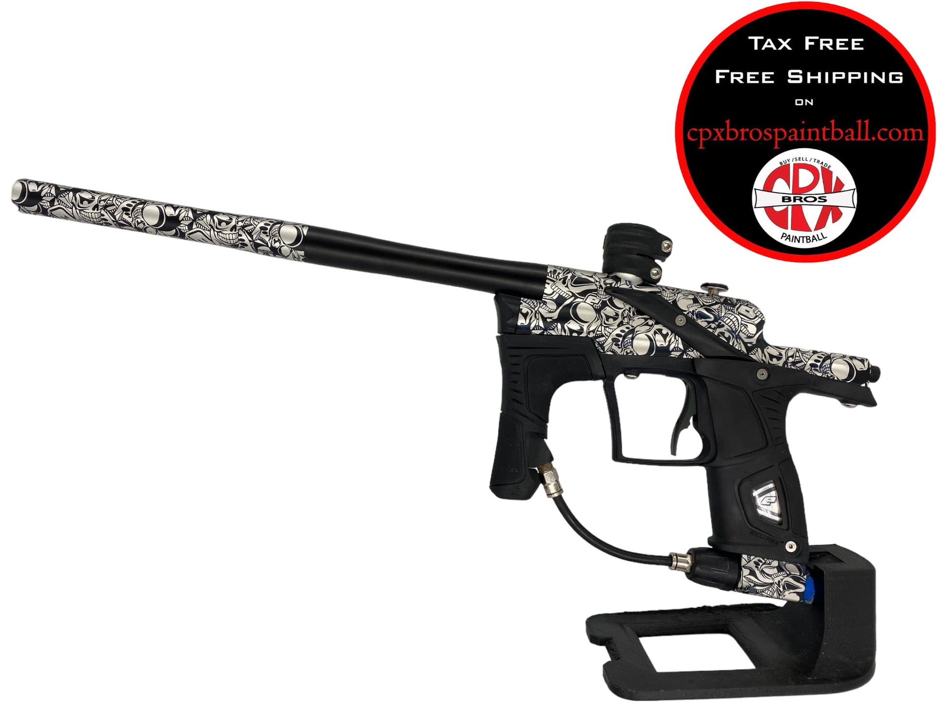 Used Planet Eclipse Etek 5 Skulls Paintball Gun from CPXBrosPaintball Buy/Sell/Trade Paintball Markers, Paintball Hoppers, Paintball Masks, and Hormesis Headbands